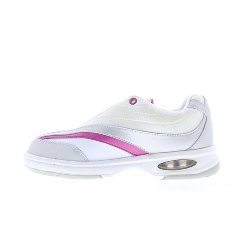 Dexter 242-1219 Womens White Leather Lace Up Athletic Bowling Shoes
