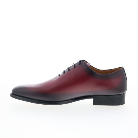 Mezlan Cupula Patina Whole-Cut 24358 Mens Burgundy Oxfords Plain Toe Shoes