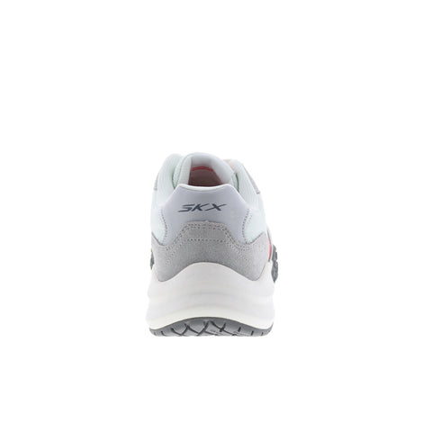 Skechers Court Frenz 246107-GYRD Mens Gray Suede Athletic Pickleball Shoes