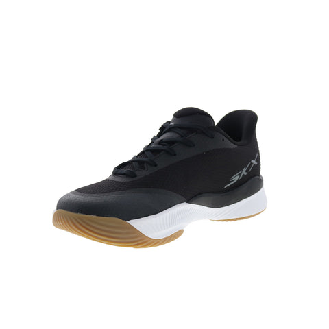 Skechers State Champ 246117-BKW Mens Black Mesh Athletic Pickleball Shoes