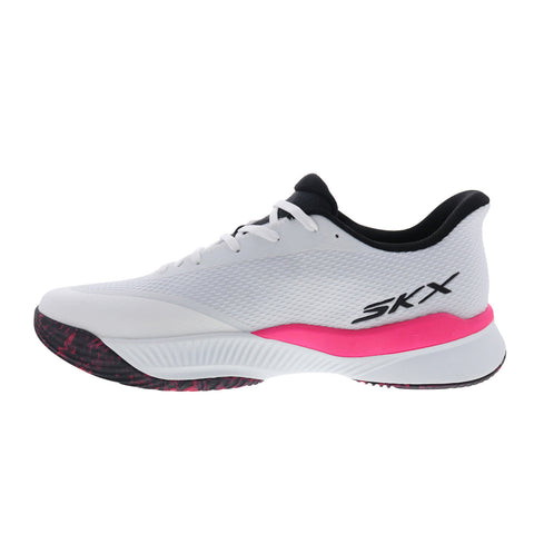 Skechers State Champ 246117-WMLT Mens White Mesh Athletic Pickleball Shoes