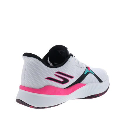 Skechers State Champ 246117-WMLT Mens White Mesh Athletic Pickleball Shoes