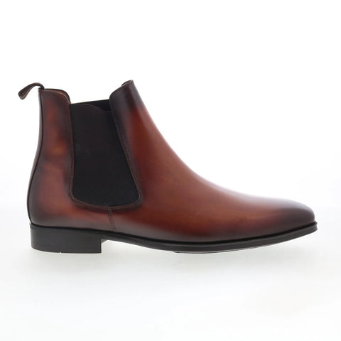 Mezlan 24994 Mens Brown Leather Slip On Chelsea Boots