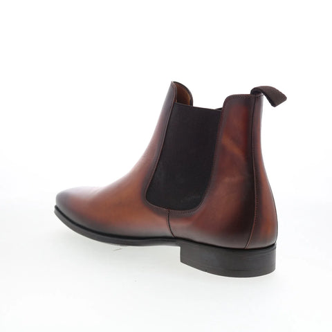 Mezlan 24994 Mens Brown Leather Slip On Chelsea Boots