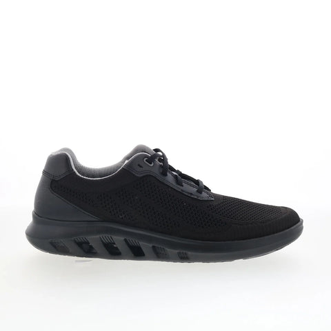 Johnston & Murphy 25-0665 Mens Black Mesh Lace Up Lifestyle Sneakers Shoes