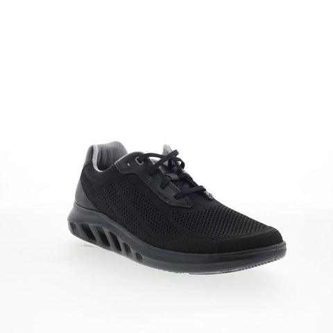 Johnston & Murphy 25-0665 Mens Black Mesh Lace Up Lifestyle Sneakers Shoes