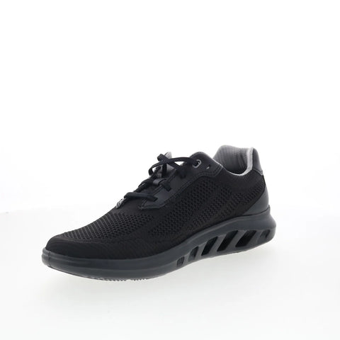 Johnston & Murphy 25-0665 Mens Black Mesh Lace Up Lifestyle Sneakers Shoes