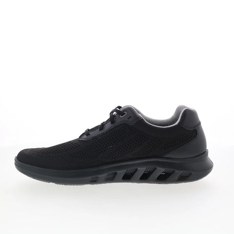 Johnston & Murphy 25-0665 Mens Black Mesh Lace Up Lifestyle Sneakers Shoes