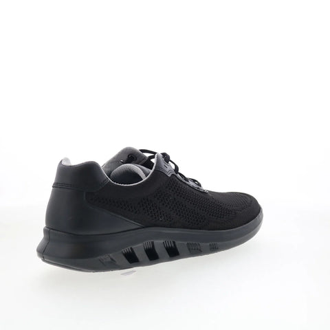 Johnston & Murphy 25-0665 Mens Black Mesh Lace Up Lifestyle Sneakers Shoes
