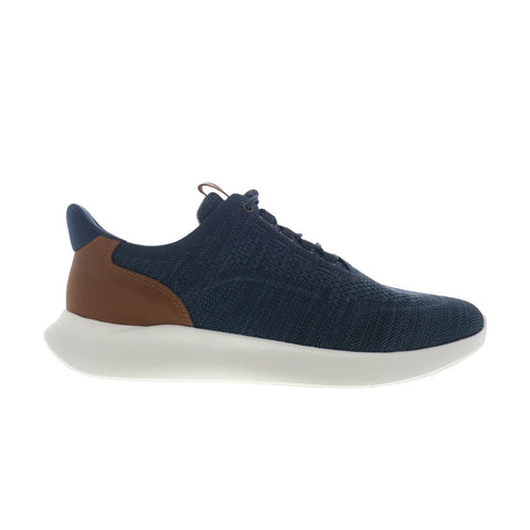 Johnston & Murphy 25-0739 Mens Blue Canvas Lace Up Lifestyle Sneakers Shoes