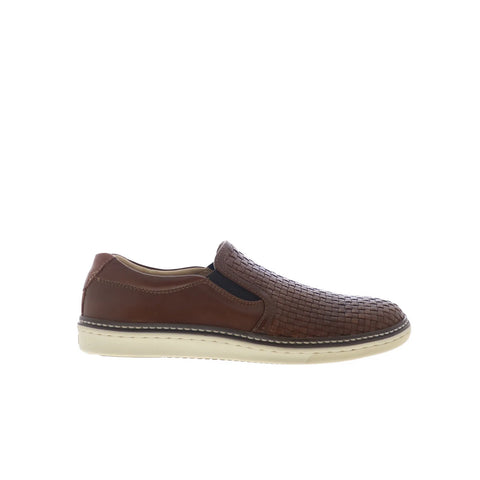 Johnston & Murphy 25-1382 Mens Brown Leather Loafers & Slip Ons Casual Shoes