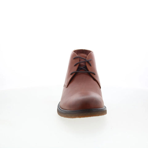 Johnston & Murphy 25-2022 Mens Brown Leather Lace Up Chukkas Boots