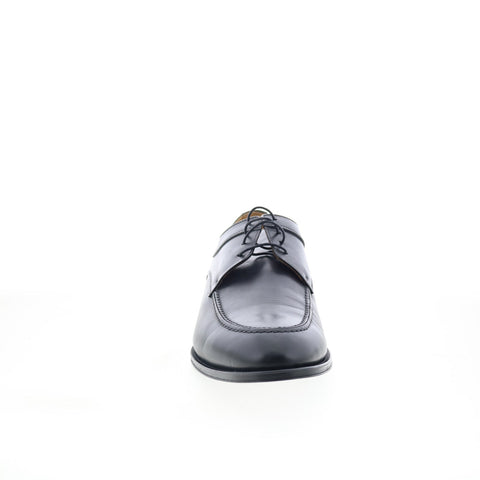 Zelli Italia Verona Apron Toe Oxford Mens Black Leather Oxfords Casual Shoes