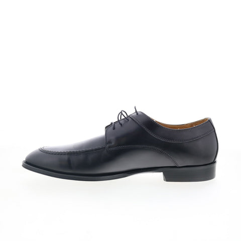 Zelli Italia Verona Apron Toe Oxford Mens Black Leather Oxfords Casual Shoes