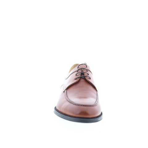 Zelli Italia Verona Apron Toe Oxford Mens Brown Leather Oxfords Casual Shoes