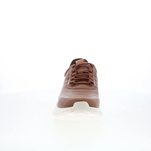Johnston & Murphy 25-2220 Mens Brown Leather Lifestyle Sneakers Shoes