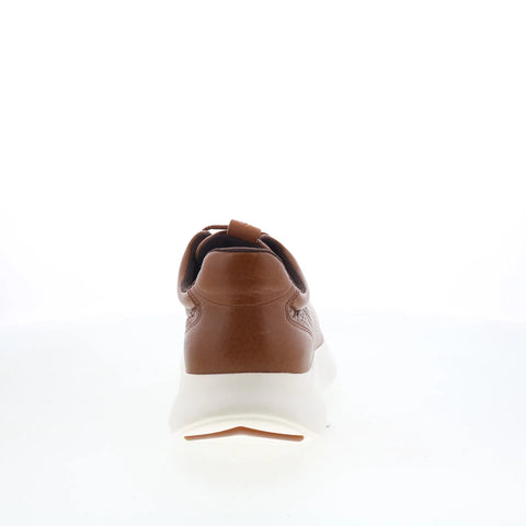 Johnston & Murphy 25-2220 Mens Brown Leather Lifestyle Sneakers Shoes