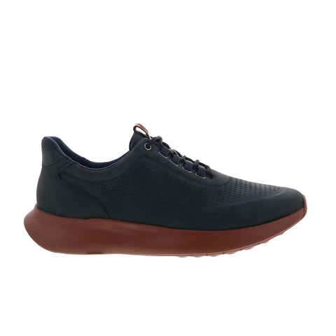 Johnston & Murphy 25-2227 Mens Black Leather Lifestyle Sneakers Shoes