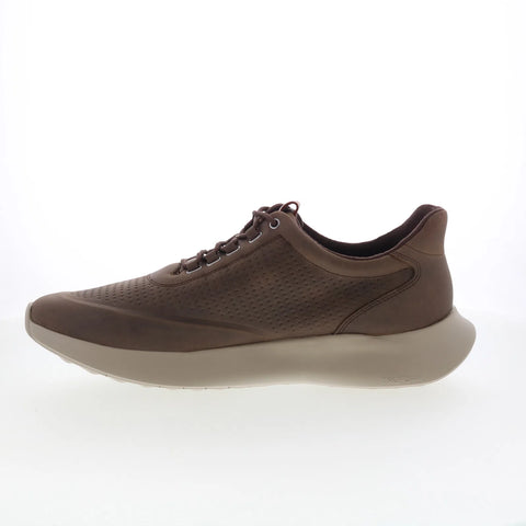 Johnston & Murphy 25-2229 Mens Brown Leather Lifestyle Sneakers Shoes