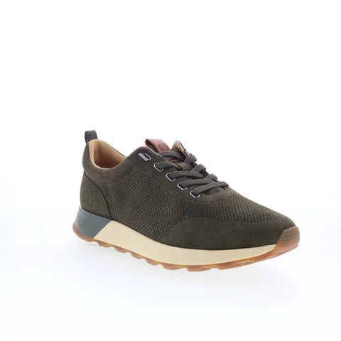 Johnston & Murphy 25-2238 Mens Green Suede Lace Up Lifestyle Sneakers Shoes