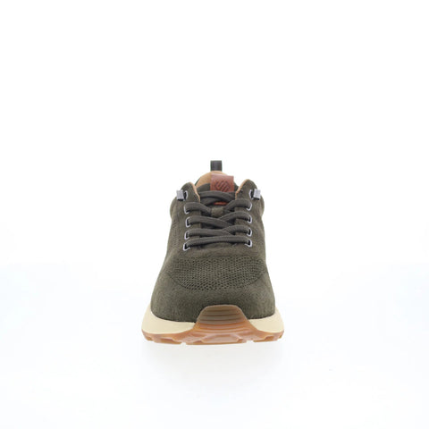 Johnston & Murphy 25-2238 Mens Green Suede Lace Up Lifestyle Sneakers Shoes