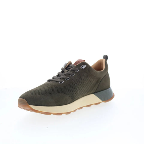 Johnston & Murphy 25-2238 Mens Green Suede Lace Up Lifestyle Sneakers Shoes