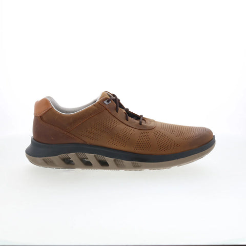 Johnston & Murphy 25-2240 Mens Brown Leather Oxfords & Lace Ups Casual Shoes