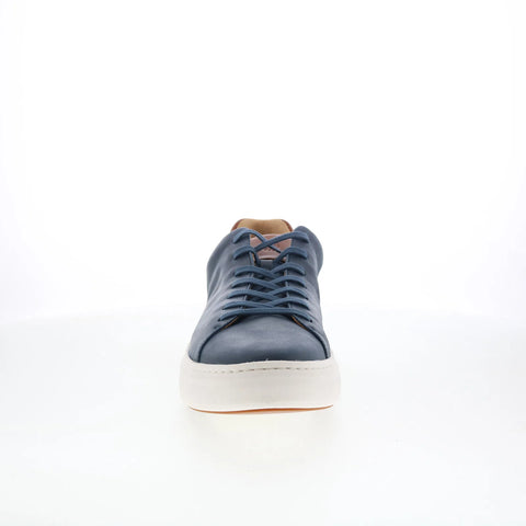 Johnston & Murphy 25-2767 Mens Blue Leather Lace Up Lifestyle Sneakers Shoes