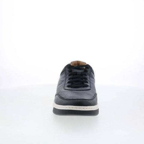 Johnston & Murphy 25-2805 Mens Black Leather Lifestyle Sneakers Shoes