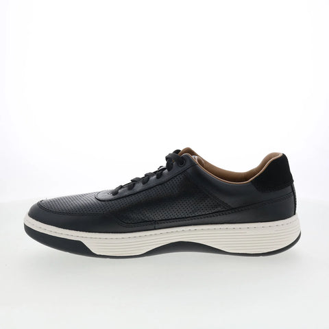 Johnston & Murphy 25-2805 Mens Black Leather Lifestyle Sneakers Shoes