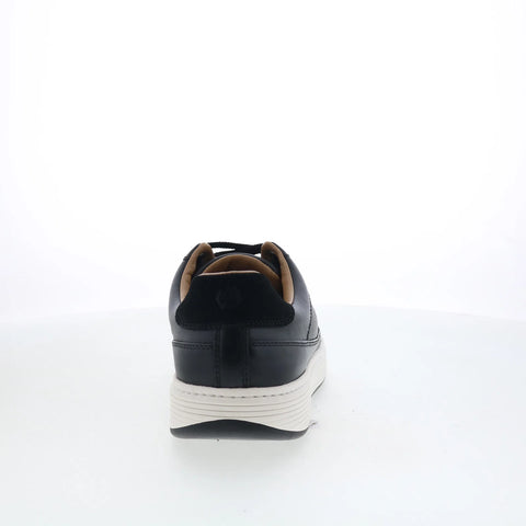 Johnston & Murphy 25-2805 Mens Black Leather Lifestyle Sneakers Shoes