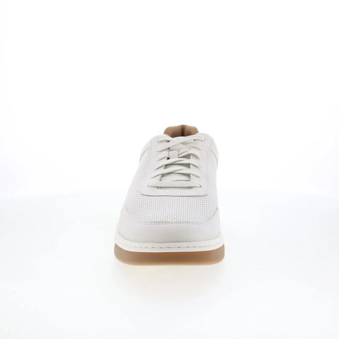 Johnston & Murphy 25-2808 Mens White Leather Lifestyle Sneakers Shoes