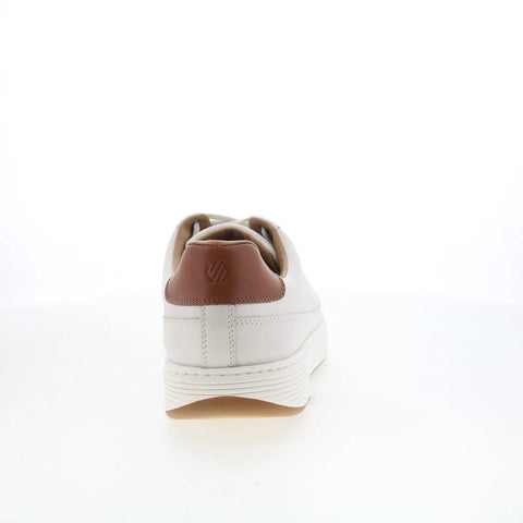 Johnston & Murphy 25-2808 Mens White Leather Lifestyle Sneakers Shoes