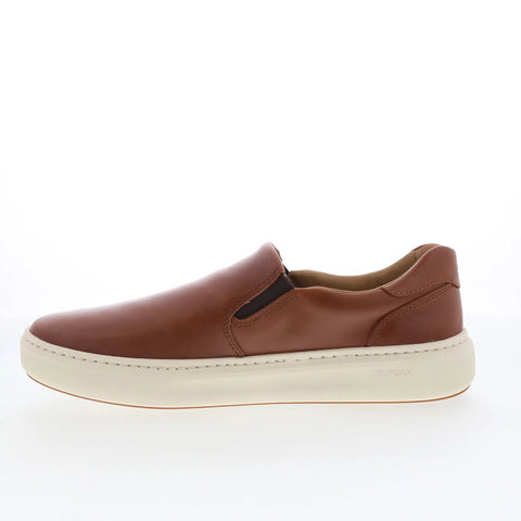 Johnston & Murphy 25-2830 Mens Brown Leather Lifestyle Sneakers Shoes