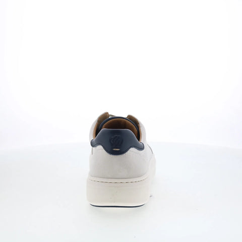 Johnston & Murphy 25-2851 Mens White Leather Lifestyle Sneakers Shoes