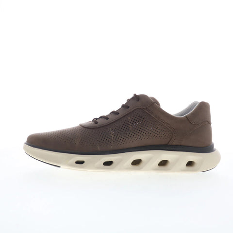 Johnston & Murphy 25-2930 Mens Brown Leather Lifestyle Sneakers Shoes