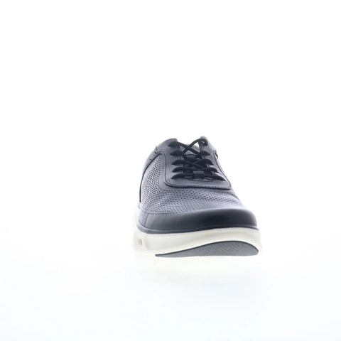 Johnston & Murphy 25-2975 Mens Black Leather Lifestyle Sneakers Shoes