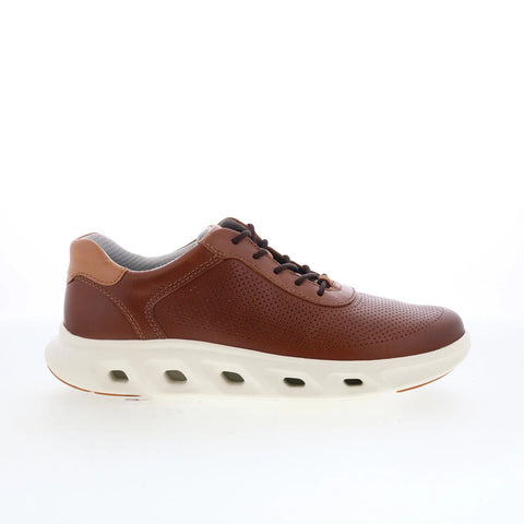 Johnston & Murphy 25-2976 Mens Brown Leather Lifestyle Sneakers Shoes