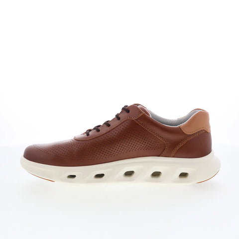 Johnston & Murphy 25-2976 Mens Brown Leather Lifestyle Sneakers Shoes
