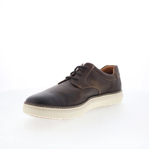 Johnston & Murphy 25-2980 Mens Brown Wide Leather Lifestyle Sneakers Shoes