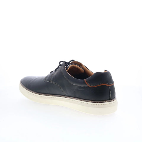 Johnston & Murphy 25-2985 Mens Black Leather Lifestyle Sneakers Shoes
