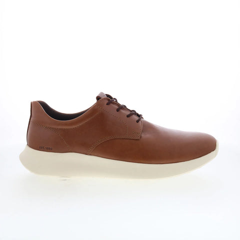 Johnston & Murphy 25-3073 Mens Brown Oxfords & Lace Ups Plain Toe Shoes