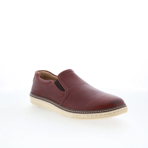 Johnston & Murphy 25-3616 Mens Brown Leather Lifestyle Sneakers Shoes