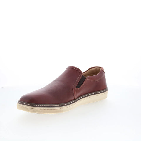 Johnston & Murphy 25-3616 Mens Brown Leather Lifestyle Sneakers Shoes