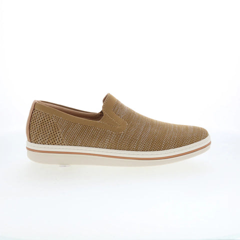 Johnston & Murphy 25-3636 Mens Brown Mesh Slip On Lifestyle Sneakers Shoes