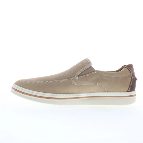 Johnston & Murphy 25-3722 Mens Beige Leather Lifestyle Sneakers Shoes