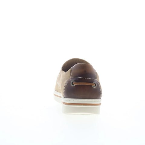 Johnston & Murphy 25-3722 Mens Beige Leather Lifestyle Sneakers Shoes