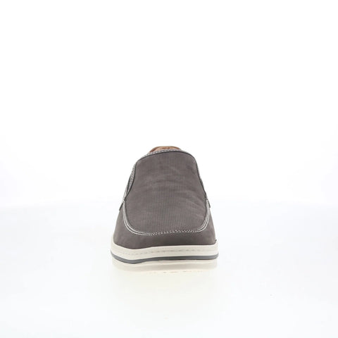 Johnston & Murphy 25-3759 Mens Gray Faux Leather Lifestyle Sneakers Shoes