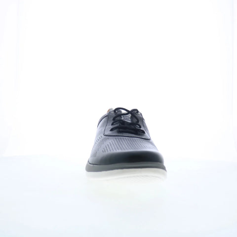 Johnston & Murphy 25-3821 Mens Black Leather Lifestyle Sneakers Shoes