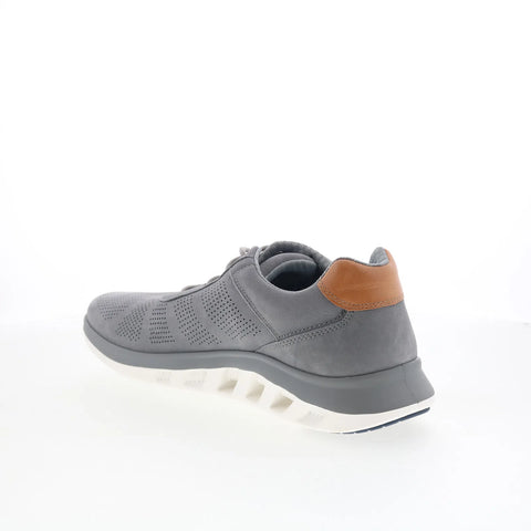Johnston & Murphy 25-3827 Mens Gray Nubuck Lace Up Lifestyle Sneakers Shoes